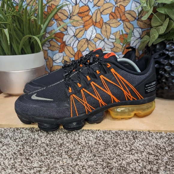 Orange Nike Vapormax Utility Negro Nike Shoes Nike Air Vapormax